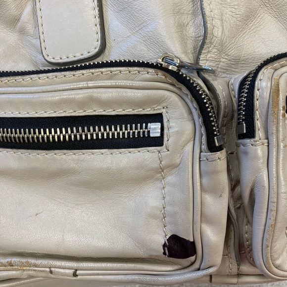 CHLOE BETTY BAG Dove GRAY AS IS Large leather satchel, spot, missing coin purse - Picture 14 of 15